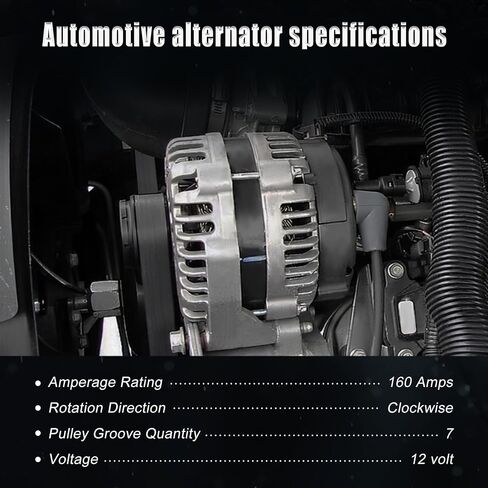 المولد المتوافق مع RAM 2003-2006 ، Durango 2004-2006 ، استبدال المولد لـ 139560 ، 13988 ، 13988A ، 13988an ، 13988n ، 2100560 ، 210-0560،2139560 ، 213-9560،2905139 in Kuwait