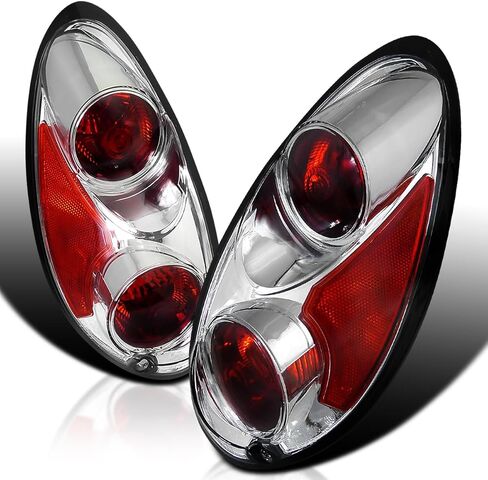 SPEC-D TUNING Smoke Lens Tail Lights Compatible with 2001-2005 Chrysler PT Cruiser, Left + Right Pair Assembly in Saudi Arabia