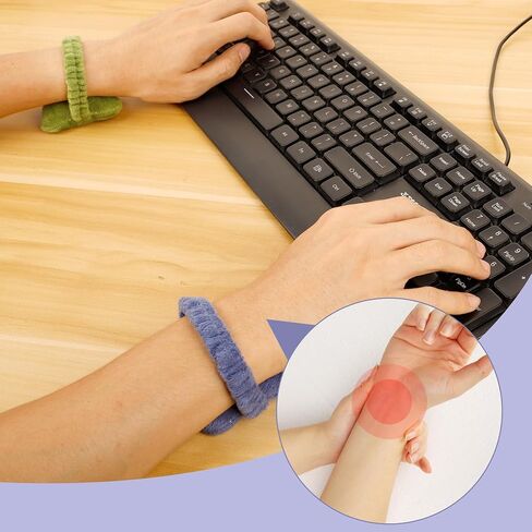 3-Pack Ergonomic Wrist Rest Set Wearable Mouse Keyboard Support Portable Cushion for Gaming Typing Gaming in Kuwait