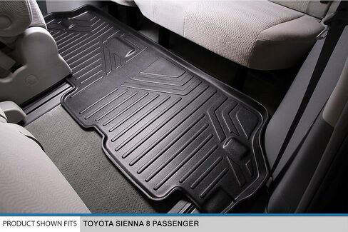 SMARTLINER Custom Fit Floor Mats 3rd Row Liner for 2011-2012 Toyota Sienna in Saudi Arabia