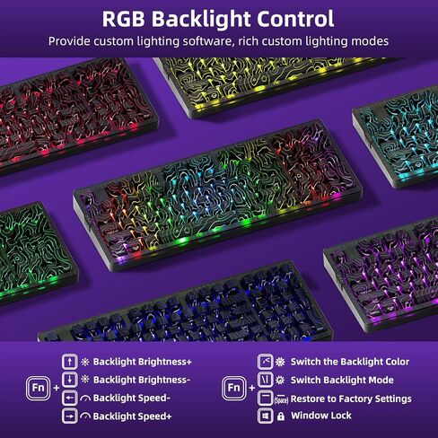 ZORNHER ZH980 Wireless Mechanical Gaming Keyboard,95% White Hot-Swappable Custom Creamy Keyboard with Number Pad,Shine Through Spider Web PC Keycaps, Pre-lubed Linear Switches,RGB Backlit in Saudi Arabia