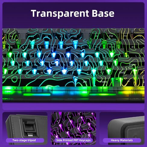 ZORNHER ZH980 Wireless Mechanical Gaming Keyboard,95% White Hot-Swappable Custom Creamy Keyboard with Number Pad,Shine Through Spider Web PC Keycaps, Pre-lubed Linear Switches,RGB Backlit in Saudi Arabia