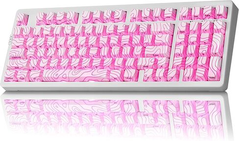 ZORNHER ZH980 Wireless Mechanical Gaming Keyboard,95% White Hot-Swappable Custom Creamy Keyboard with Number Pad,Shine Through Spider Web PC Keycaps, Pre-lubed Linear Switches,RGB Backlit in Saudi Arabia
