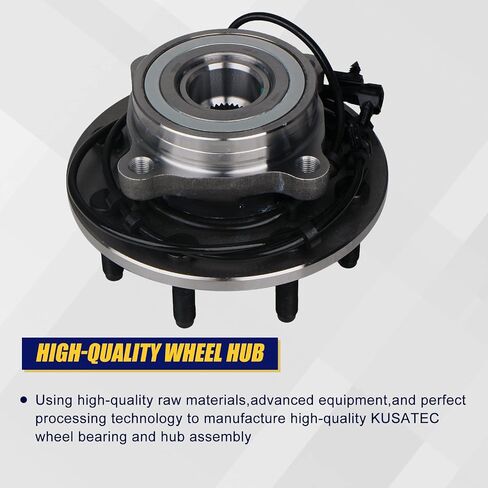 Kusatec 515063 Front 2PCS Wheel Bearing and Hub Assembly متوافق مع دودج رام 2500 3500 بيك آب 2000 2001 ، 8 براغي العروة مع ABS in Saudi Arabia