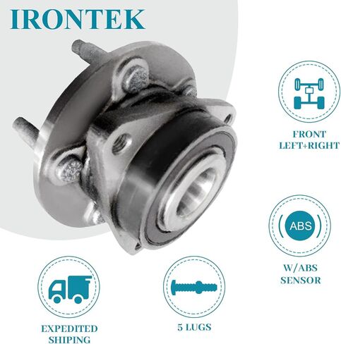 Irontek 513315 محمل العجلات الأمامية وتجميع المحور متوافق مع شيفروليه 2011-2015 كروز/ 2016 Cruze Limited 5 Lugs 1pcs in Saudi Arabia