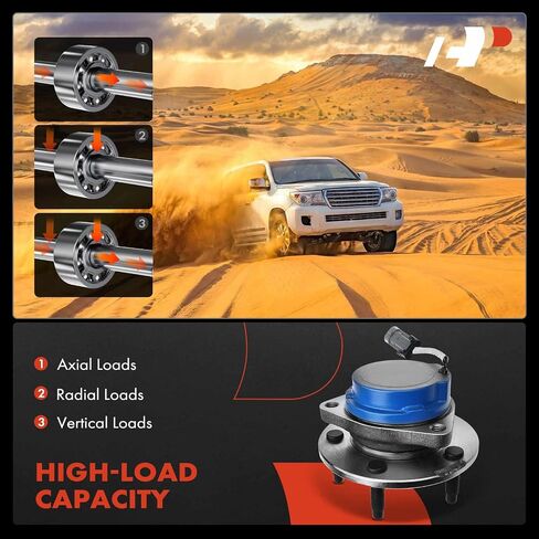 A-Premium 2 x Rear Wheel Bearing and Hub Assembly with ABS & 5-Lug Compatible with Buick Rendezvous 2002 2003 2004 2005 2006 2007, 4-Wheel ABS, FWD Only in Saudi Arabia