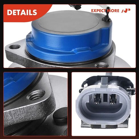 A-Premium 2 x Rear Wheel Bearing and Hub Assembly with ABS & 5-Lug Compatible with Buick Rendezvous 2002 2003 2004 2005 2006 2007, 4-Wheel ABS, FWD Only in Saudi Arabia