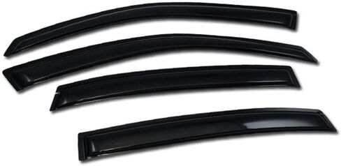 7422443365301 متوافق مع 2000-2005 Chevy Impala Smoke Curvy Style Window Deflector 4 قطع in Saudi Arabia