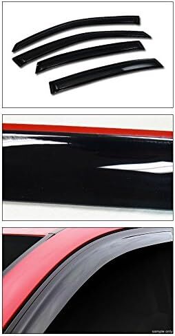 7422443365301 متوافق مع 2000-2005 Chevy Impala Smoke Curvy Style Window Deflector 4 قطع in Saudi Arabia