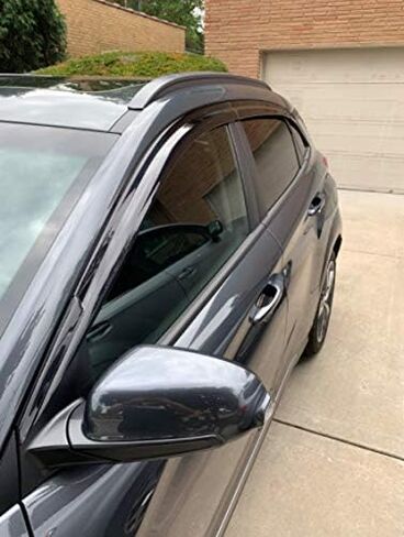 Smoke Black Side Window Deflector 6-Piece Set for 2021 KONA & KONA Electric in Saudi Arabia