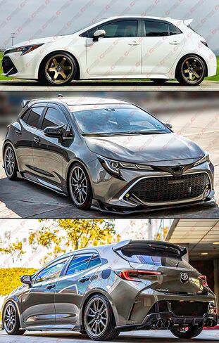 Premium jdm low profile window window guard w/clips & black trim متوافق مع طرازات 2019-2022 Toyota Corolla Hatchback in Saudi Arabia