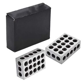 findmall 1 Pair Ultra Accuracy 2-4-6 Blocks 23 Holes Matched .0002" Machinist 246 Block