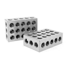 WEN 1-2-3 Steel Blocks (Two Pack) and Woodstock Stainless Steel Machinist Square Set
