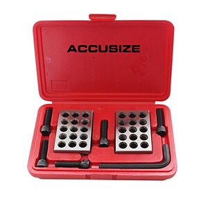 مجموعة مكعبات 1-2-3 فائقة الدقة من Accusize Industrial Tools مع برغي في صندوق بلاستيكي، Eg02-0408 in Kuwait
