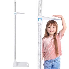Aluminum Alloy Height Measurement Portable Height Measuring Rod Height Measure 8-82 inch/20-210 cm/Unit with cm & inch 8-82 for Home, Office,