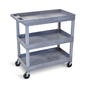 Luxor 289-EC111-G 32" x 18" Tub Cart - Three Shelves