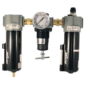 Milton 1101 3/8" Filter Regulator and Lubricator Trio