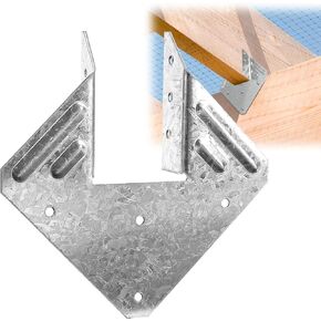 Hurricane Ties for Rafter, 24 Pack 16-Gauge Hurricane Straps, Hot Dip Galvanized Rafter Ties Brackets, Joist Hangers