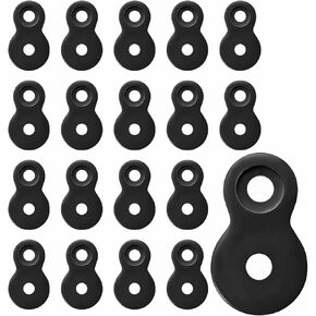 Figure 8 Fastener, Heavy Duty Table Top Fasteners, Desktop Clips Tabletop Connector Bracket (Black) (20) (20)