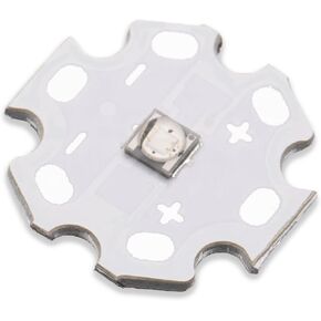 5Pcs Ir High Power LED Chip 3535 SMD 3W Infrared Emitting with Aluminum Plate 20mm Star PCB Base Heat Sink for Infrared Transmitter (120deg,IR 1050-1055nm,DC 1.4-1.6V,700mA,42mil chip)