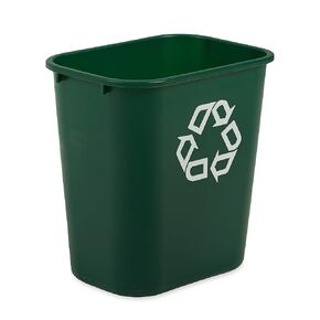Rubbermaid Commercial Products 41QT/10.25 GAL Wastebasket Trash Container, for Home/Office/Under Desk, Black (FG295700BLA)