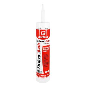 Red Devil 0405 Duraguard Kitchen & Bath مادة عازلة من الأكريليك السيليكوني، 5.5 أونصة، أبيض