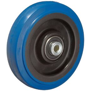 Signature Premium Rubber Wheel, Precision Ball Bearing, 250 lbs Capacity, 5" Wheel, Dia, 1-1/4" Wheel, Width, 1-5/8" Plate Length