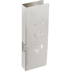 Don-Jo 27-CW 22 Gauge Stainless Steel Wrap-Around Plate, Satin Stainless Steel Finish, 5" Width x 15" Height, for Alarm Lock and Trilogy Lock