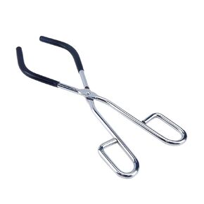 Antrader Lab Beaker Tongs,10-inch Length,Chrome-Plated Steel,Opens Up to 180mm,Black