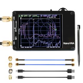 NanoVNA 10KHz-1.5Ghz Vector Network Analyzer Kit MF HF VHF UHF 2.8" Touch Screen Antenna Analyzer Measuring S Parameters, Voltage Standing Wave Ratio, Phase, Delay, Smith Chart Nano VNA