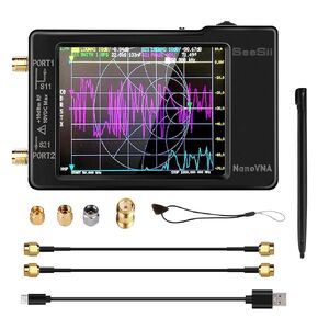 SEESII Nanovna-H Vector Network Analyzer,Upgraded HW3.6 10KHz-1.5GHz MF HF VHF UHF Antenna Analyzer, Measuring S Parameters, Voltage Standing Wave Ratio,Phase,Delay,Smith Chart,Support Data Storage
