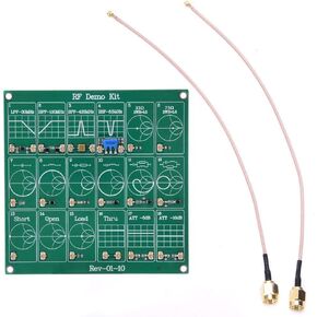 RF Test Board, 18 Functional Modules RF Demo Kit NanoVNA RF Test Module Vector Network Analyzer Board Filter/Attenuator Module