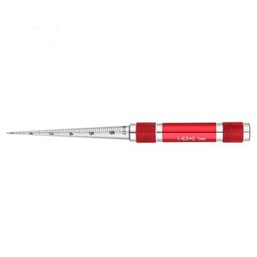 Hole Tapered Ruler, Calliper Gauge，Wide Application Taper Aperture Gauge,Round Hole Measuremen,Aperture Tester(0.1-5MM)