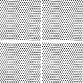 4 Pieces Expanded Metal 3/4" #9 x 24" x 24" Expanded Steel Expanded Metal Sheet 24 x 24 Inches Perforated Metal Grate Screen Expanded Metal Steel for Grills and Smokers
