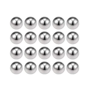 uxcell Precision 304 Stainless Steel Bearing Balls 9/64 Inch G5 20pcs
