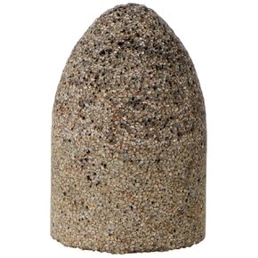 PFERD 61829 Type 16 Round Nose Cone, Aluminum Oxide, 2" Diameter x 3" Length, 5/8-11 Thread, 18144 RPM, 16 Grit