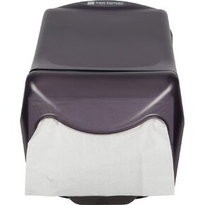 San Jamar H5004 Venue Countertop Mini Interfold Napkin Dispenser, 550 Capacity, 8" Width x 5-15/16" Height x 15-3/4" Depth, Clear