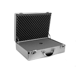 Premium Smooth Silver Aluminum Case with Foam, 15.125 x 10 x 5.75 - Ideal for Tool Storage, Electronics, and Valuables - Cases By Source SV15106