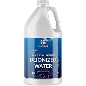 Deionized Water - Demineralized (1 Gallon) Purification Softener for Washing & Cleaning, Automotive Battery Cooling, Laboratory Equipment, Watering Plants, Agua Desionizada Desmineralizada