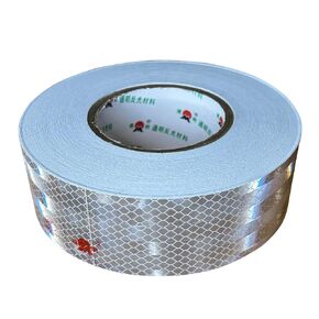 White Reflective Tape 2" × 148 FT Reflector Tape Self Adhesive Conspicuity Outdoor Waterproof Caution Warning Safety for Marking Areas, Objects and Vehicles