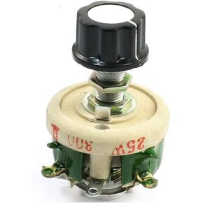 YXQ 25 واط 300 أوم المقاوم السيراميك ريوستات الكبح قابل للتعديل المقاومات Wirewound الجهد مع مقبض in Kuwait