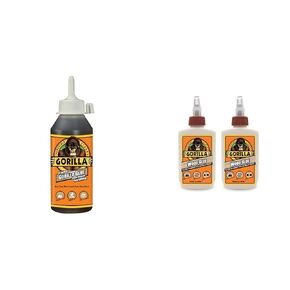 Gorilla Original Gorilla Glue, Waterproof Polyurethane Glue, 8 Ounce Bottle, Brown, (Pack of 1)