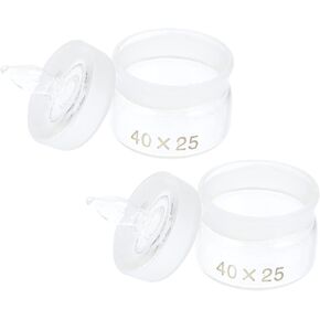 2pcs Weighing Bottle Clear Glass Specific Gravity Bottles with Lid Laboratory Equipment Laboratory Supplies 40 25mm