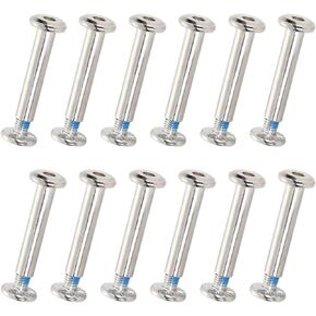 12Pcs Inline Skating Screws Skates Wheel Axles Replacement Screws Skating Screws Inline Skating Wheel Screws Bolts Hardware Accessory,30MM