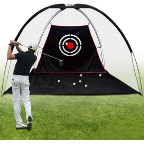 Golf Hitting Net, Golf Net for Backyard Driving, Golf Practice Net for Backyard, Golf Net for Garage, Golf Net for Indoor Use, Golf Training Net Indoor, 10x7x6FT Golf Swing Net