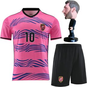 #10 Soccer Jersey for Boys Girls Youth Size Uniform Kids Football Shirt Gift Set