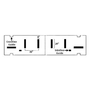NEWSTRIPE 10003570 Athletic Stencil,Deluxe Hash Mark,1/16"