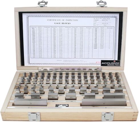 مجموعة قوالب قياس فولاذية دقيقة من 81 قطعة من Accusize Industrial Tools، دقة من الدرجة B، مقاومة للتآكل، P900-S581 in Saudi Arabia