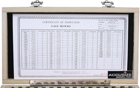 مجموعة قوالب قياس فولاذية دقيقة من 81 قطعة من Accusize Industrial Tools، دقة من الدرجة B، مقاومة للتآكل، P900-S581 in Saudi Arabia