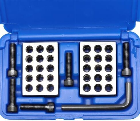 Pair of Ultra-Precision 1 x 2 x 3-Inch Parallel Blocks Set 23 Holes 0.0001 Precision with Case&Screws in Saudi Arabia